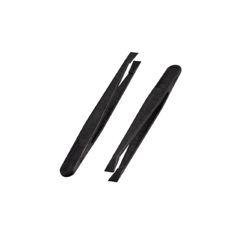 sourcingmap 2 Pcs 93301 Black Plastic Anti Static Flat Tip