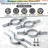 MorningRo 4 Pcs 4 Inch Pipe Riser Clamps Vertical Hanger