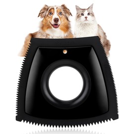 Cverny Mini Pet Hair Detailer, Dog Hair Removal Tool for Car Carpet & Car Cleaning Supplies, Cat Hair Remover for Auto Detailing, Couch, Furniture, Lint, Clothing, Bed, 4-Surface Fur Removal (Black)