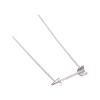 Tiny Horizontal Arrow Necklace, New Direction (Silver Tone) Miss Fit