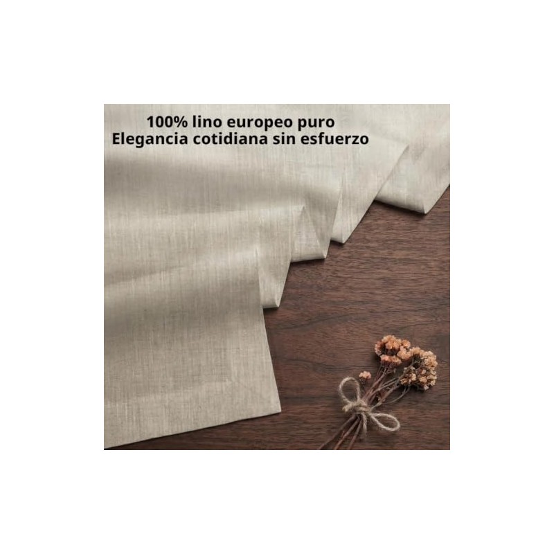 Classic Linen™ de D'Moksha, 100% Lino Puro Natural Camino 35
