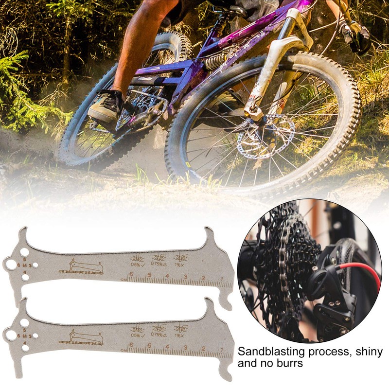Chain Wear Indicator, 3 in 1 Stainless Steel Bicycle Chain