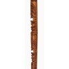 40" DOUBLE TIKI HAND CARVED ACACIA MONKEYPOD WOOD HAWAIIAN WALKING