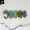 Winter Flower Handmade Nail Tips - Long Round Square /