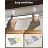 AMETHEUS 74LED Rechargeable Under Cabinet Lighting Wireless,6Pack Motion Sensor Light