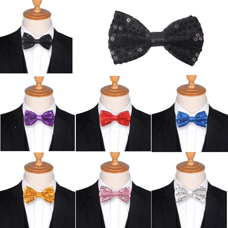 NiceYnn Men's Bowtie, Neckwear, Tie, Easy Adjustable, Sequins, For Weddings,