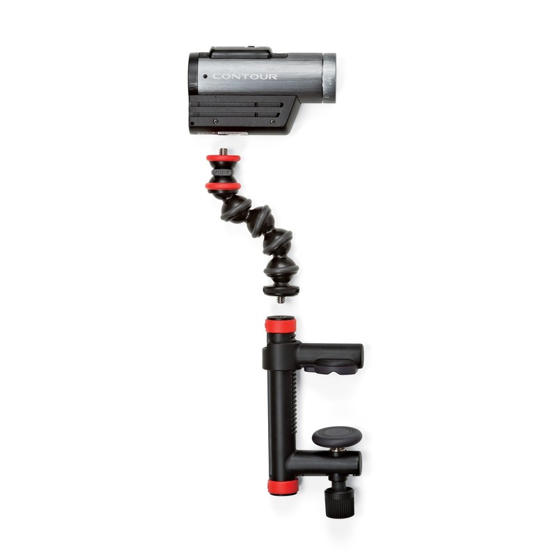 JOBY Action Clamp and Gorilla pod Arm, Black/Red, (JB01280-BWW)