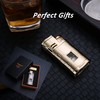 Metal Lighter Triple Jet Flame Refillable Butane Lighter Windproof Lighters