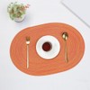 Set of 4 Braided Placemats, Oval Placemats, Double-Sided Non-Slip Place