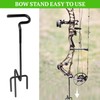 OJP 2 Pcs Ground Bow Holder, Rustproof Hunting Compound Bow