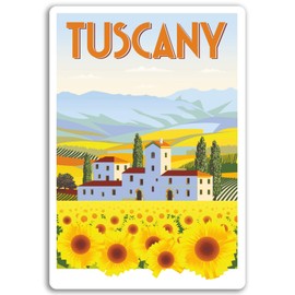 2 x 10cm Tuscany Italy Vinyl Stickers - Travel Fun Sticker Laptop Luggage #17108 (10cm Tall)