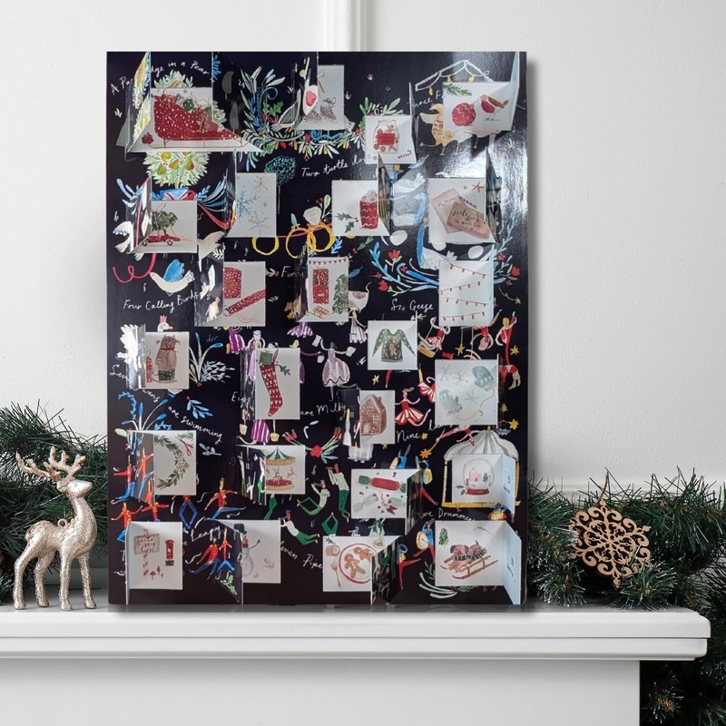 Traditional Advent Calendar 12 Days Of Christmas Xmas Advent Calendar