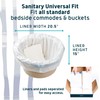 Lunderg Commode Liners with Absorbent Pads - Value Pack Medical