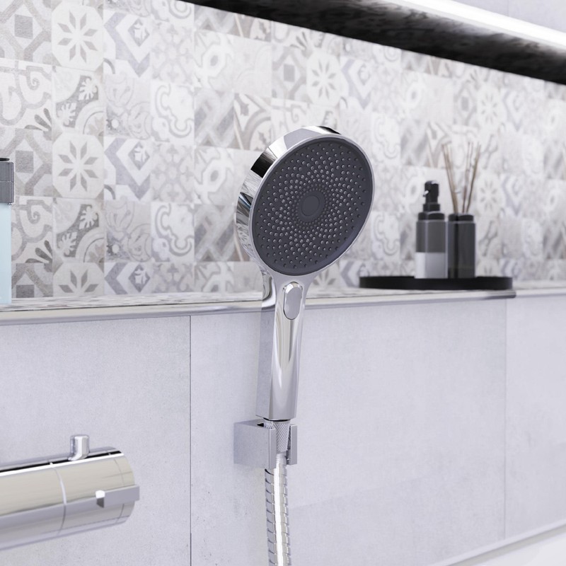 SCHÜTTE Samoa Rain Hand Shower, Velvet Jet Technology, Shower Head