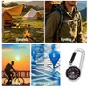 Penitue Compass Keychain, Mini Lightweight Pocket Hiking Compass Carabiner Camping