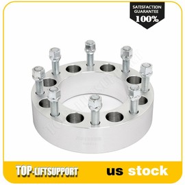 top-liftsupport 4x 2 inch 8x165.1 to 8x180 Wheel Adapter 8x6.5 to 8x180 Fits GMC Sierra 2500 HD