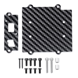 WEFEINO Carbon Fiber Battery ESC Mount Plate RC ESC Mounting Bracket Upgrade Parts for 1/6 Tra-xxas XRT 8S 4WD RC Car Buggy