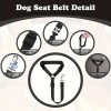 Geshifeng Adjustable Nylon Fabric Pet Restraints Vehicle Car Safety Seat