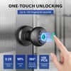 Agletseen 4-in-1 Smart Lock, Fingerprint Keyless Entry Door Knob With