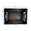FLI Products Heavy-Duty Black Milk Crates for Storage, Organization &