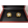 New York Knicks - Championship 2 Ring Set With Wooden
