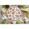 Mexican Handmade Wooden Cheese Board with Resin Finish – Ideal