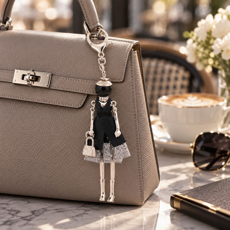 Handmade Tassel Fashionista Doll Keychain for Bags & Keys –
