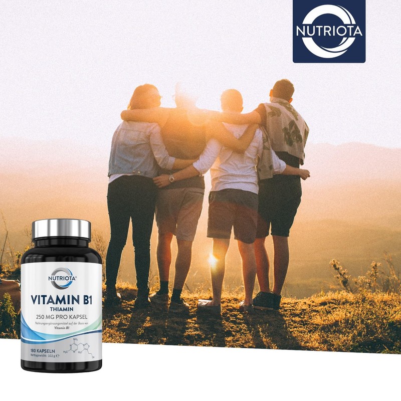 Vitamin B1 (Thiamine) High Dose 250 mg Capsules - 180