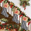 20 Inches Large Monogram Christmas Stockings Embroidered Initial Christmas Stocking