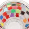 2PCS Mosaic Glass Tea Light Holder Romantic Deocrative Scented Candle