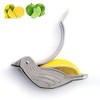 Genting stainless steel manual lemon juicer and lime squeezer, silver (2 pieces)Bird shape lemon juicer