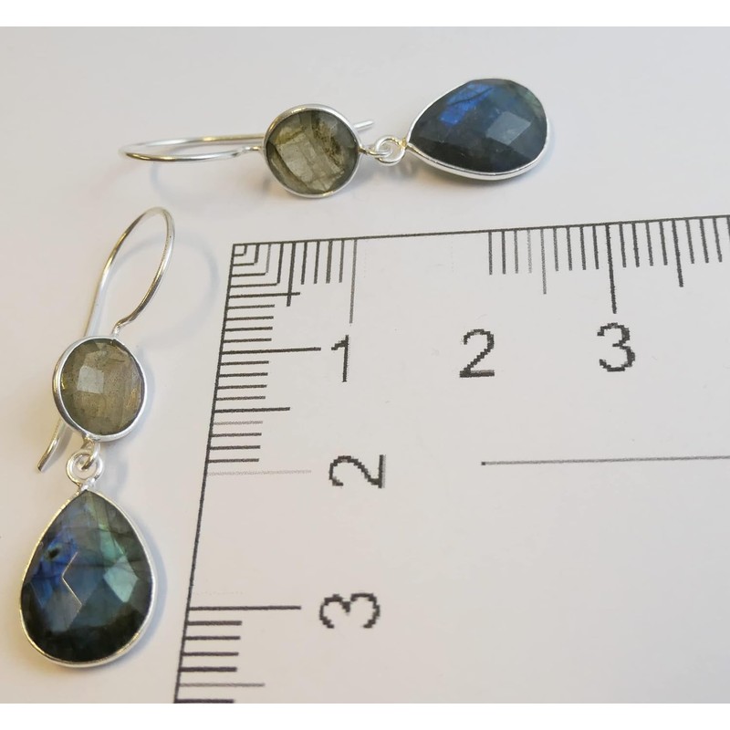 Labradorite Sterling Silver Earrings