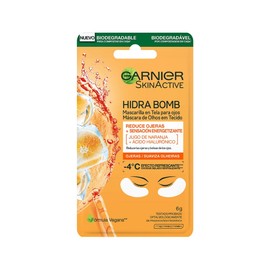 Garnier Skin Naturals Face Mascarilla facial en tela para ojos anti arrugas con naranja, hidra bomb de garnier, 1 pza Naranja                         