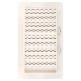 Amig - Rectangular Plastic Grille with Mosquito Net | Ventilation Grille for Air Outlet | Ideal for Kitchen and Bathroom | Dimensions: 200 x 140 mm | Colour: White