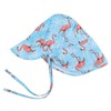 Malaxlx Baby Sun Hat Infant Toddler Cute Flamingo Sky Blue