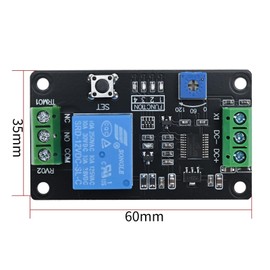 Podazz Delay Timer Relay DC 5V/12V/24V Time Delay Controller Module Compatible with NE555 Timer (DC12V)