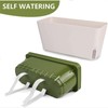 AIMALL Self-Watering Balcony Vegetable Pot for Growing Cilantro, Onions, Herbs,