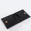 Funda de condón para hombre de piel sintética, negro, 7*7*0.5cm,