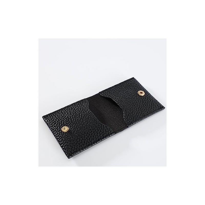 Funda de condón para hombre de piel sintética, negro, 7*7*0.5cm,