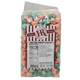 Cotton Candy Popcorn | 4 Pack | HR Poppin' Snacks - Made in USA - Made in Nebraska - Nebraska popcorn - Produced in Gibbon, Nebraska