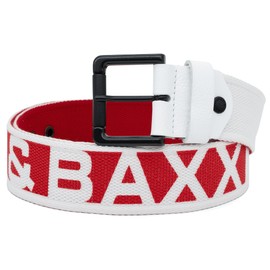 Cipo & Baxx Men's Genuine Leather Belt RBC by Leather Belt Fabric Genuine Leather Dope, Red-05