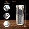 Visol Maui Butane Quad Torch Refillable Gas Table Lighter, Built