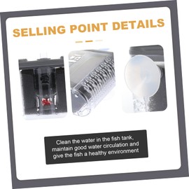 KOMBIUDA 1Set Portable Fish Tank Filter Device Manure Collector with for Efficient Water Purification Easy to Clean and Store Assorted Color Options