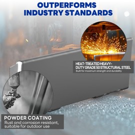 Skid Steer Mount Plate, 1/4" Thick Skid Steer Plate Attachment, Universal Quick Attach Plate Compatible with Kubota, Bobcat Skid Steers Tractors