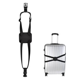 ZWWOGE Suitcase Strap Strap, Adjustable Suitcase Strap, Luggage Strap, Travel Suitcase Elastic Strap, Luggage Strap, Suitable for Luggage and Travel Bags (Black)