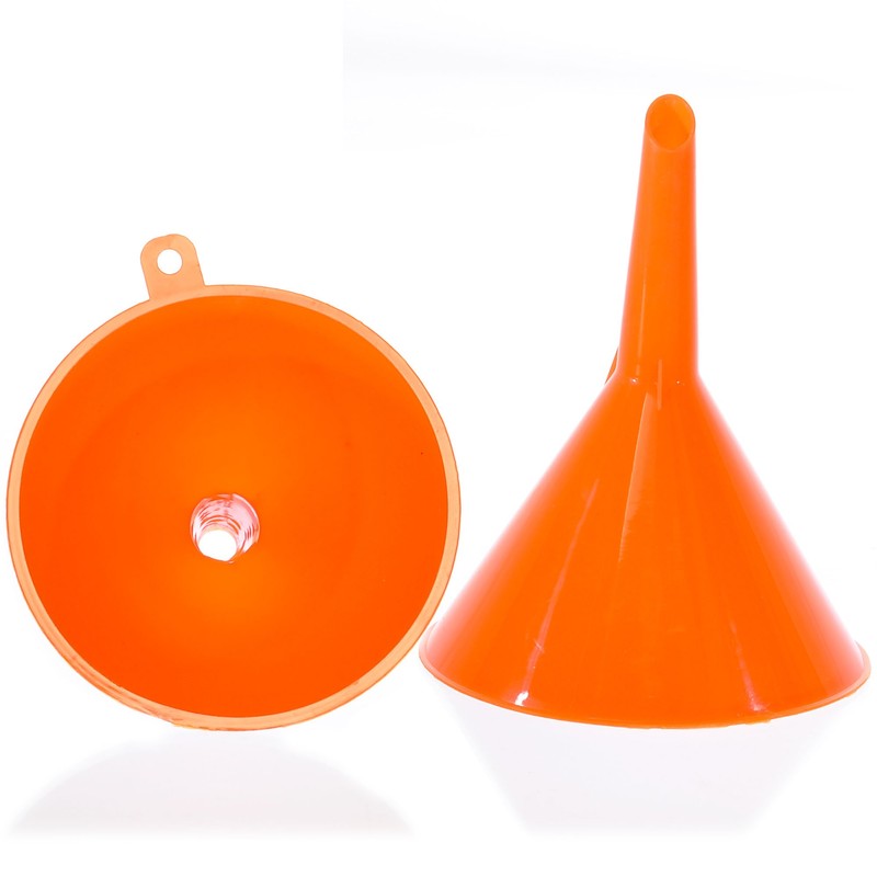 Majic 4-Pieces 4-Sizes Plastic Funnel Set for Car Oil, Gas