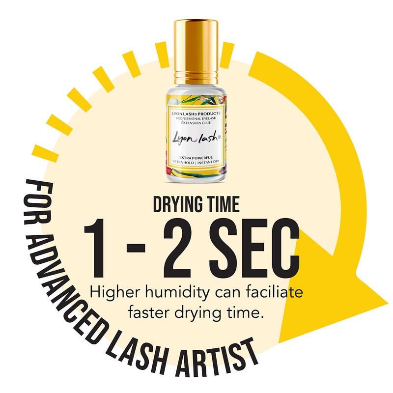 Extra Powerful Eyelash Extension Glue - Lyon Lash 5ml Performance