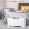 SEGAWE Storage Toy Chest Wooden Storage Bench with Safety Hinge