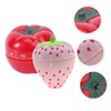 Zerodeko 2Pcs Cartoon Fruit Kitchen Timer Desktop Stand Timers for