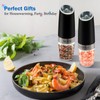 MOVNO 2Pcs Gravity Electric Salt and Pepper Grinder Set, Battery